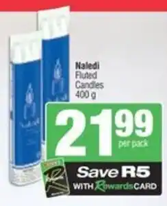 Spar Naledi Fluted Candles offer