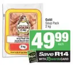 Spar Goldi Soup Pack offer