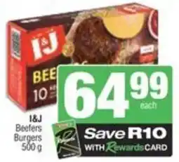 Spar I&J Beefers Burgers offer