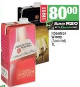 Spar Robertson Winery offer