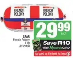 Spar SPAR French Polony Assorted offer