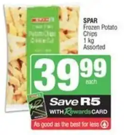Spar SPAR Frozen Potato Chips Assorted offer