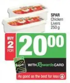 Spar SPAR Chicken Livers offer