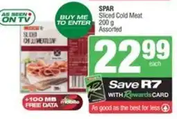 Spar SPAR Sliced Cold Meat Assorted offer