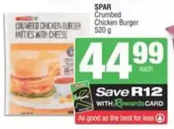 Spar SPAR Crumbed Chicken Burger offer