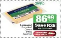 Spar Lancewood Prepacked Cheese offer