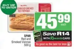 Spar SPAR Red and Smoked Viennas offer