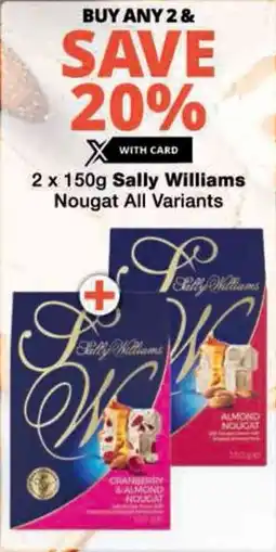 Checkers Sally Williams Nougat All Variants offer