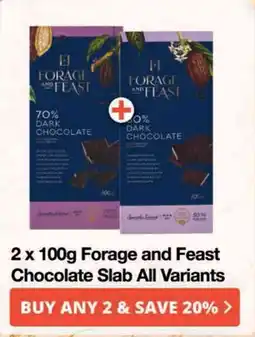 Checkers Forage and Feast Chocolate Slab All Variants offer