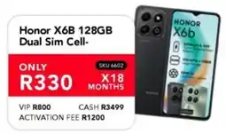 Astra Furnishers Honor X6B 128GB Dual Sim Cell offer