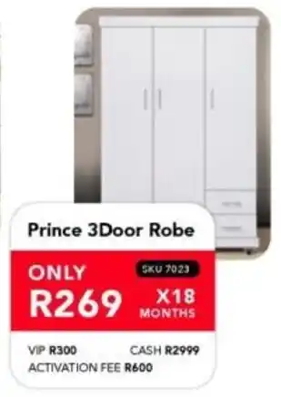 Astra Furnishers Prince 3Door Robe offer
