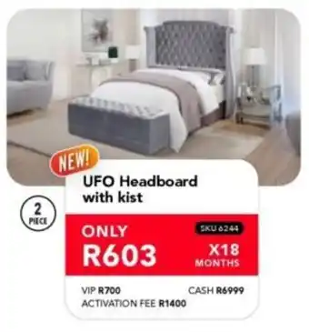 Astra Furnishers UFO Headboard with kist offer