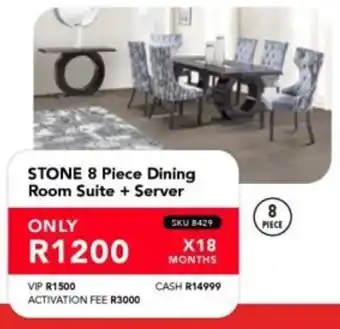 Astra Furnishers STONE Dining Room Suite + Server offer