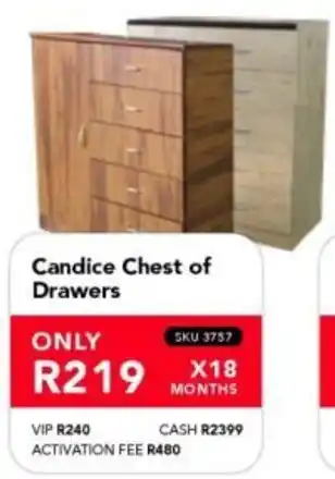 Astra Furnishers Candice Chest of Drawers offer