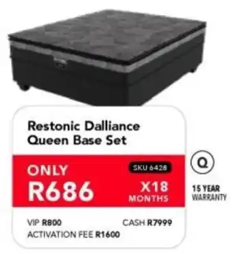 Astra Furnishers Restonic Dalliance Queen Base Set offer