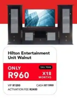 Astra Furnishers Hilton Entertainment Unit Walnut offer
