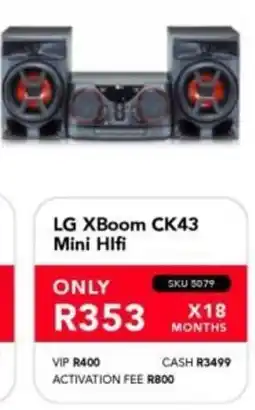 Astra Furnishers LG XBoom CK43 Mini Hifi offer
