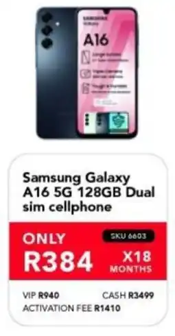 Astra Furnishers Samsung Galaxy A16 5G 128GB Dual sim cellphone offer