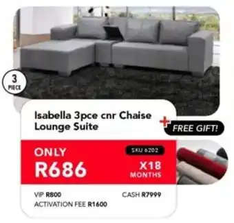 Astra Furnishers Isabella cnr Chaise Lounge Suite offer