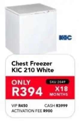 Astra Furnishers KIC Chest Freezer 210 White offer