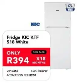 Astra Furnishers KIC Fridge KTF 518 White offer