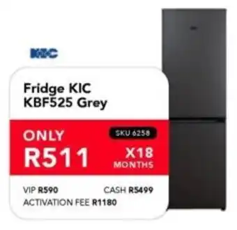 Astra Furnishers KIC Fridge KBF525 Grey offer