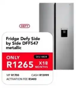 Astra Furnishers DEFY Fridge Side by Side DFF547 offer