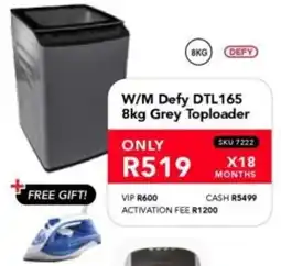 Astra Furnishers DEFY W/M DTL165 Grey Toploader offer