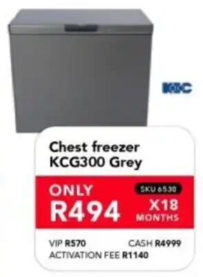 Astra Furnishers KIC Chest freezer KCG300 Grey offer