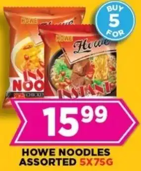 Goal Supermarket Howe noodles assorted offer