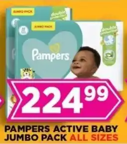 Goal Supermarket Pampers active baby jumbo pack offer
