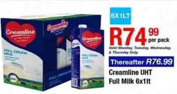 Take 'n Pay Creamline UHT Full Milk offer