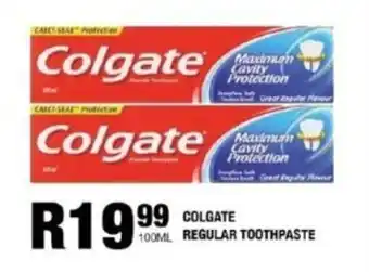 Take 'n Pay Colgate regular toothpaste offer