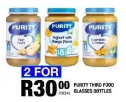 Take 'n Pay Purity third food glasses bottles offer