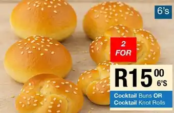 Take 'n Pay Cocktail Buns OR Cocktail Knot Rolls offer