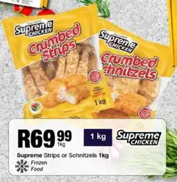Take 'n Pay Supreme Strips or Schnitzels offer