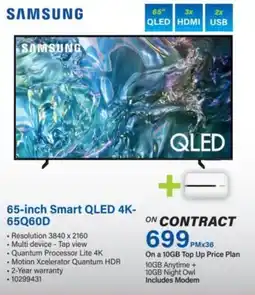 Incredible Connection SAMSUNG 65-inch Smart QLED 4K-65Q60D offer