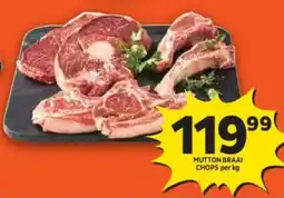 Shoprite Mutton braai chops offer