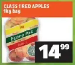 Shoprite Class 1 red apples offer