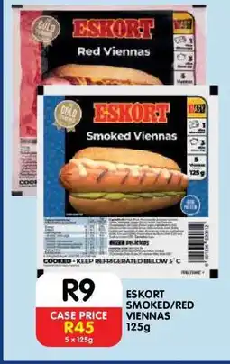 Shoprite ESKORT Smoked/Red Viennas 125g offer