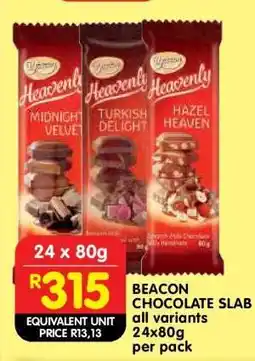 Shoprite BEACON CHOCOLATE SLAB offer
