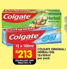 Shoprite COLGATE ORIGINAL/HERBAL/GEL offer