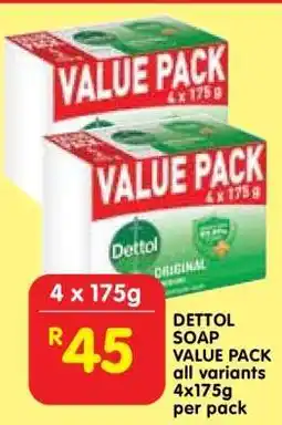Shoprite DETTOL SOAP VALUE PACK offer