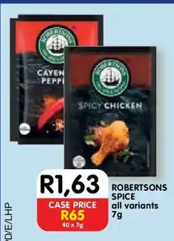 Shoprite ROBERTSONS SPICE all variants 7g offer