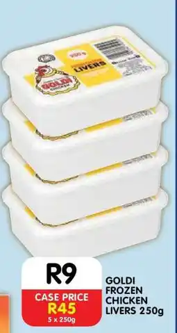 Shoprite GOLDI FROZEN CHICKEN LIVERS 250g offer