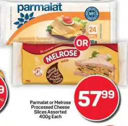 Pick n Pay Hypermarket Parmalat or Melrose Processed Cheese Slices Assorted offer