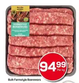 Pick n Pay Hypermarket Bulk Farmstyle Boerewors offer