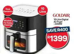 Pick n Pay Hypermarket Goldair 10 Litre Digital Air Fryer offer
