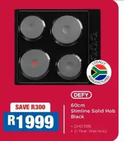 OK Furniture DEFY 60cm Slimline Solid Hob Black offer