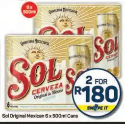 Pick n Pay Hypermarket Sol Original Mexican 6 x 500ml Cans offer